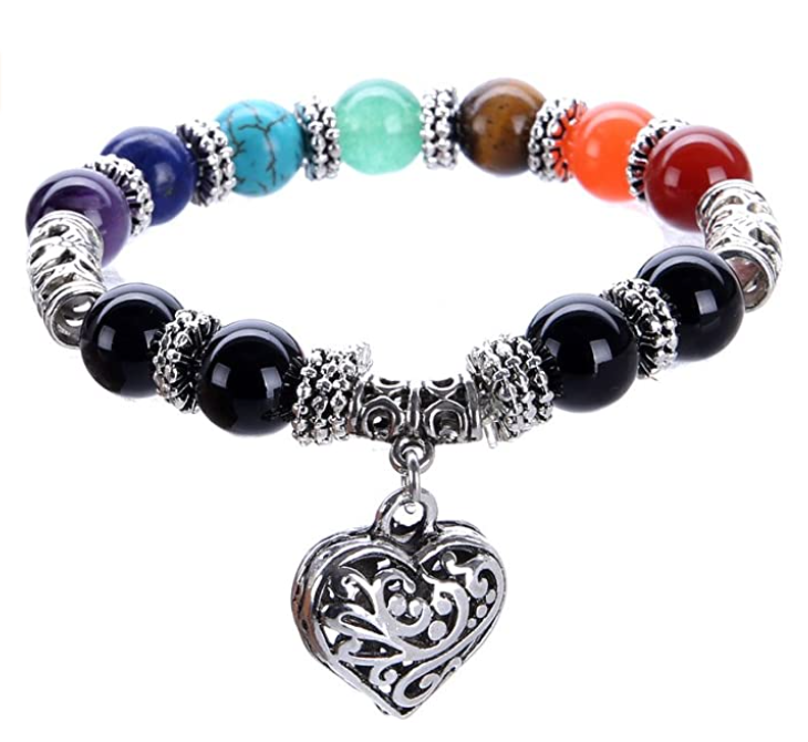 7 Chakra Religion Healing Balance Stone Beaded Bracelet