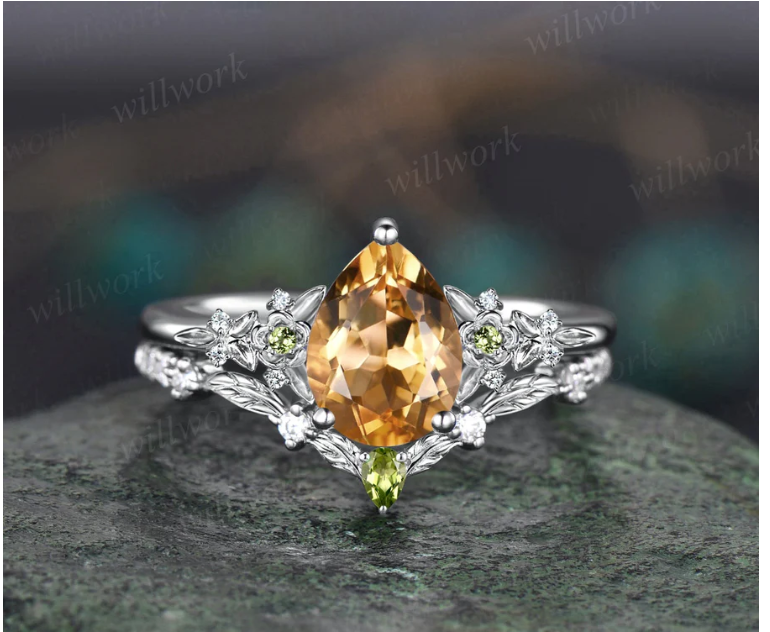 Image from: Willwork Jewelry l Citrine Birthstone Rings