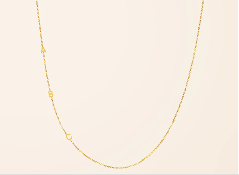Image from: Van Der Hout l Gold Initial Necklace