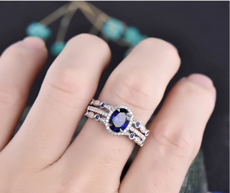 Image from: Willwork Jewelry l Sapphire Birthstone Rings