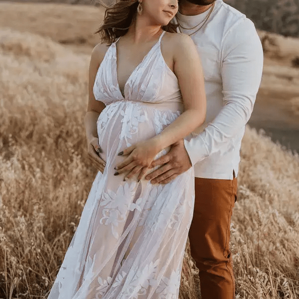 Image from: Lukalula l Maternity Embroidered Maxi Photoshoot Dress