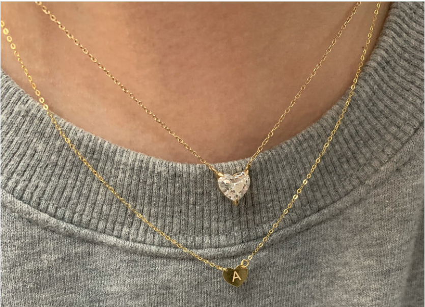 Image from: Van Der Hout Jewelry l Glod Engrave Mini Heart Necklace
