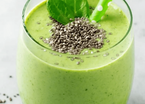 Image from: insanelygoodrecipes.com l Chia Seed Power Smoothie