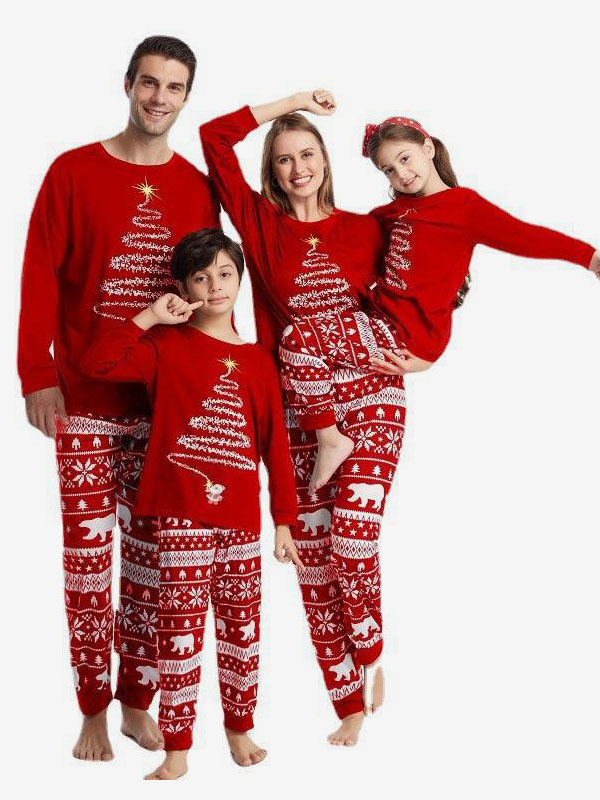 Kid's Adult's Christmas Pattern Top Pants