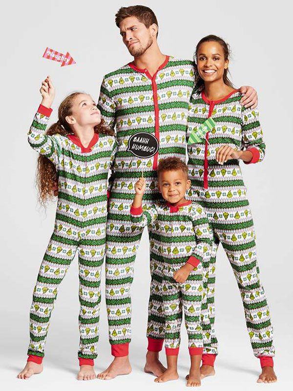 Green Christmas Pattern Jumpsuit