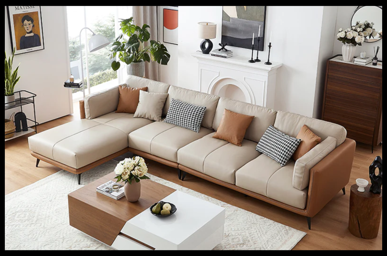 Home & Garden - Genuine Leather Sectional Sofas