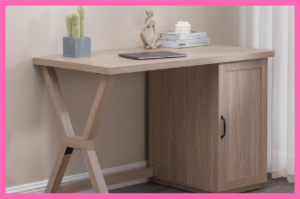 Image from Sunjoyshop.com - Farmhouse Design Computer Desk With Cabinet