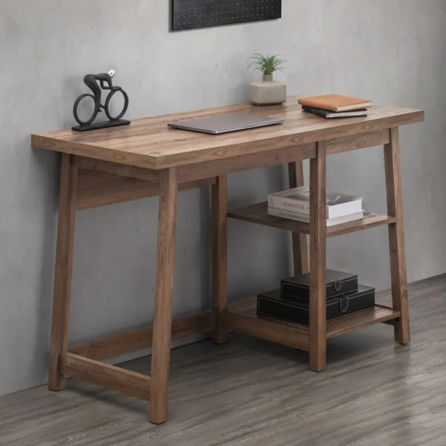 Image from sunjoyshop.com - Industrial Design Home Office Computer Desk With Shelves
