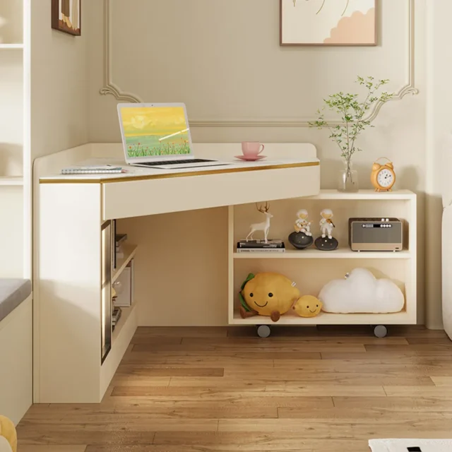 Image from hernest.com - Modern Storage Bookshelf Desk - Home Office Desk