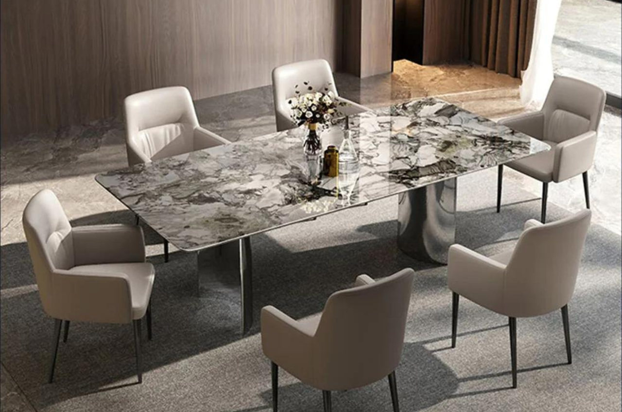 Image from 25home.com - HOME AND GARDEN I HOME DECOR. Modern Dining Table Set for 6