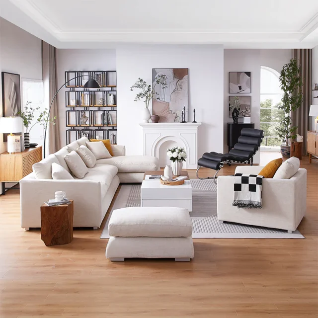 Image From: 25home.com - Loveseat Sofa Sectional Armchair and Ottoman