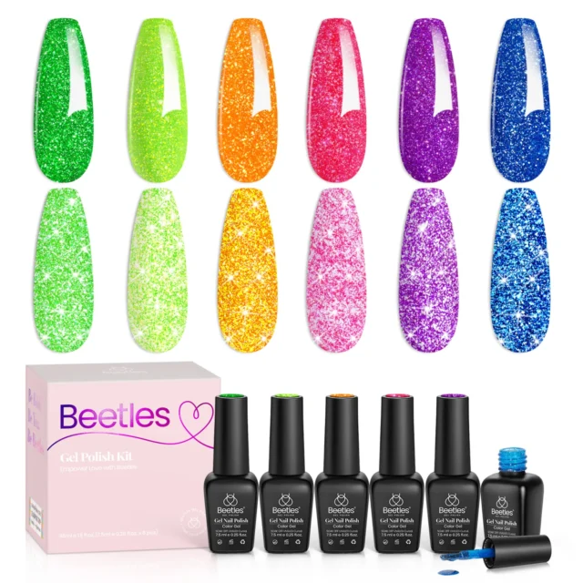 Image From beetlesgel.com - Neon Carnival Gel Nail Polish